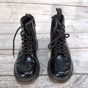 Dr. Martens 1460J Black Patent Leather Combat Boots – Youth Girls Size 2